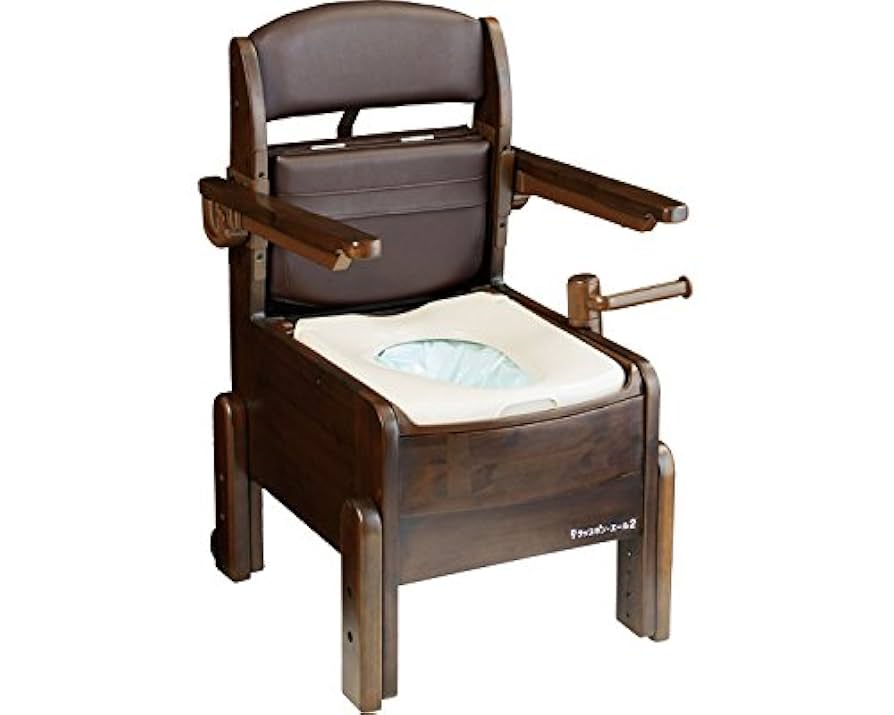 介護自動ラップ式トイレ ラップポンエール2 Amazon | ラップポン・エール2 (ダークブラウン, やわらか便座